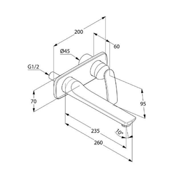 Смеситель для раковины Kludi Balance 52247