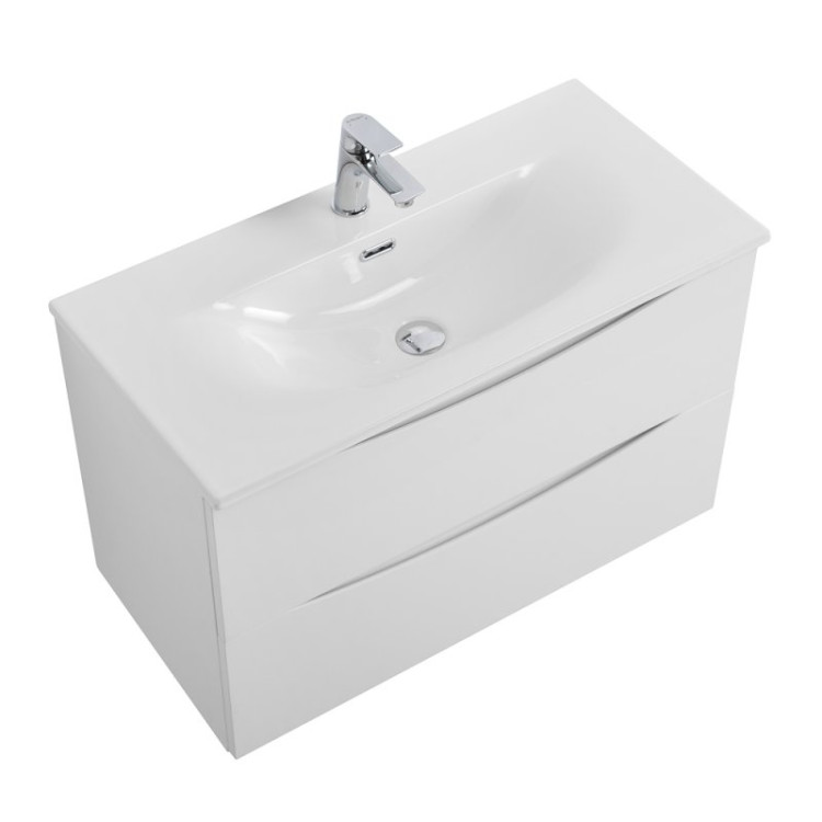 База под раковину подвесная с двумя выкатными ящиками BelBagno MARINO-CER-MINI-800-2C-SO-RG-P