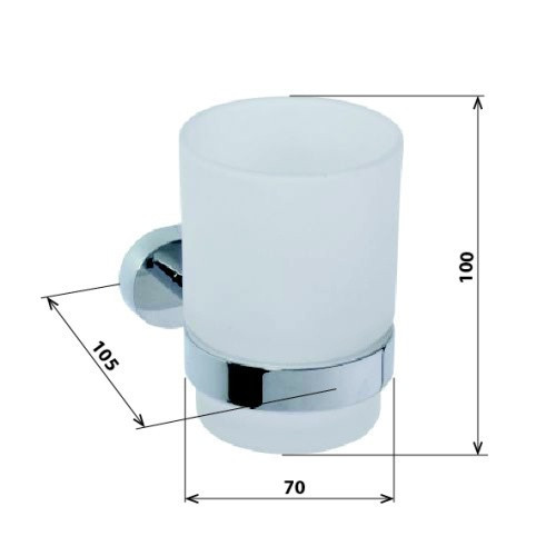 Держатель для стакана Bemeta Oval 118410011