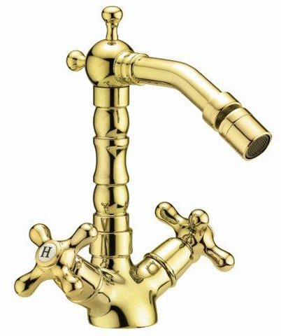 Смеситель для биде с донным клапаном Cezares RETRO-C-BS2-BLC