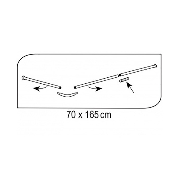 Карниз для ванны Ridder 59501