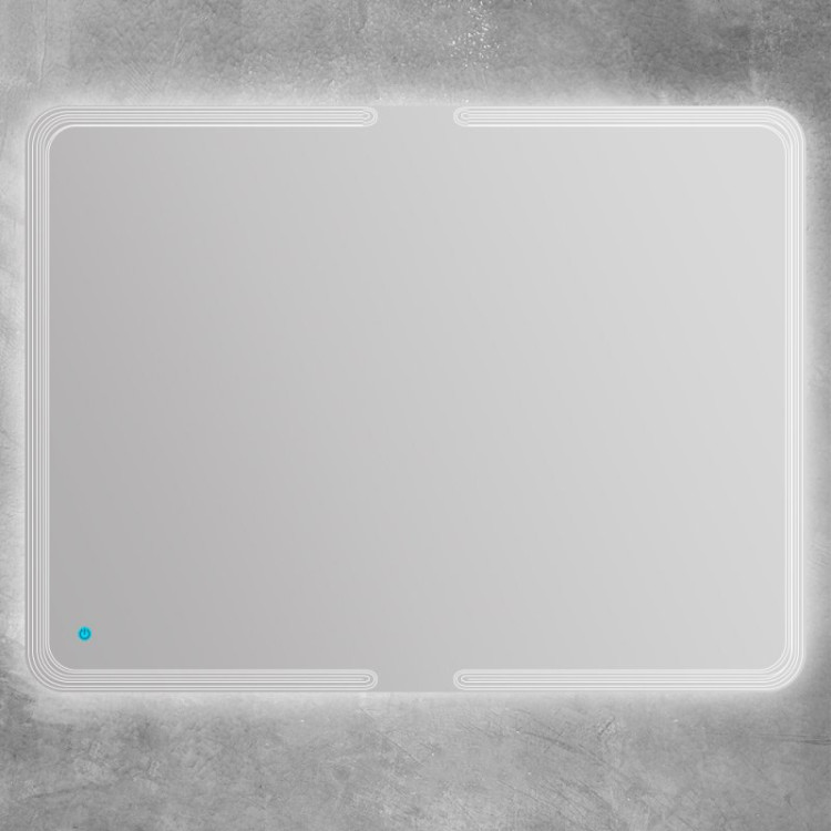 Зеркало со встроенной LED подсветкой и сенсорным выключателем Touch system, реверсивное Cezares 45028