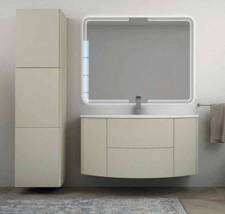 Зеркало со встроенной LED подсветкой и сенсорным выключателем Touch system, реверсивное Cezares 45028