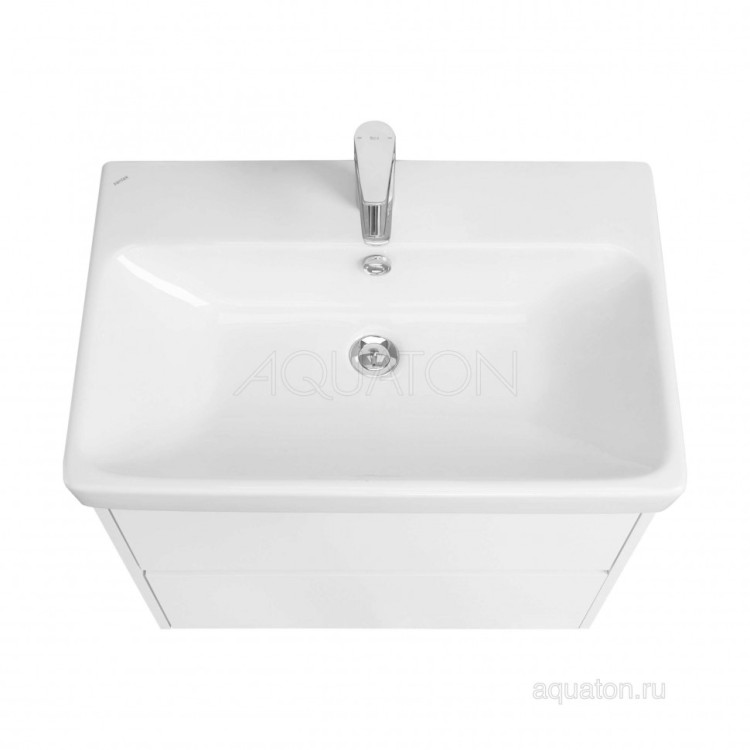 Тумба под раковину AQUATON Сканди 70 белый матовый, белый глянец 1A251801SD010