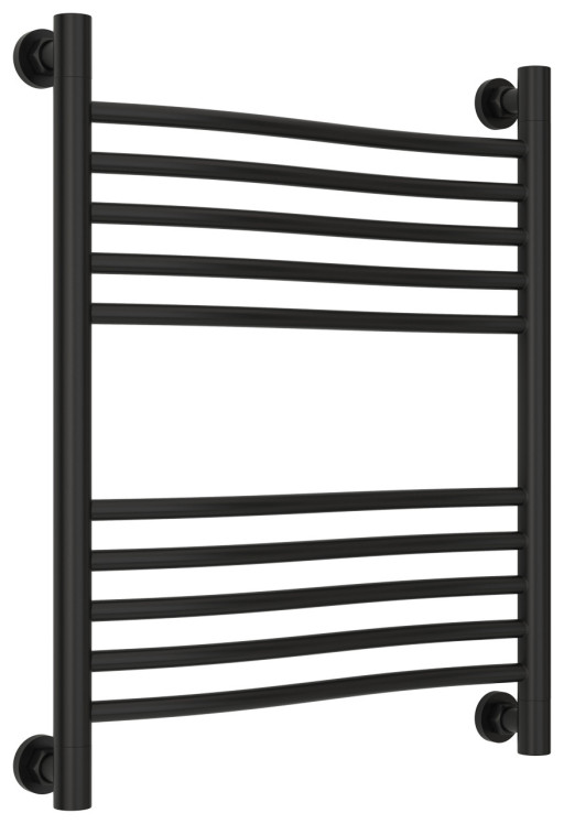 Полотенцесушитель водяной Сунержа Флюид+ 600х500 Матовый чёрный