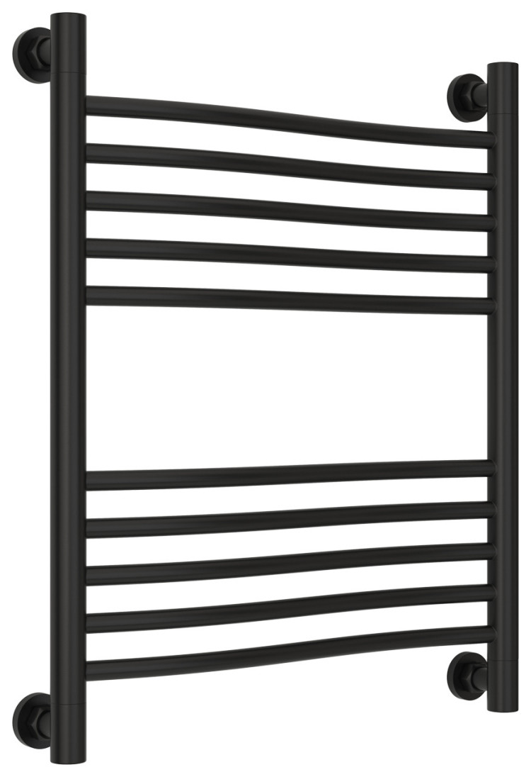 Полотенцесушитель водяной Сунержа Флюид+ 600х500 Матовый чёрный