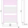 Полотенцесушитель водяной Стилье Универсал-53 1000х500 (5+6+7) П 18 Без покрытия
