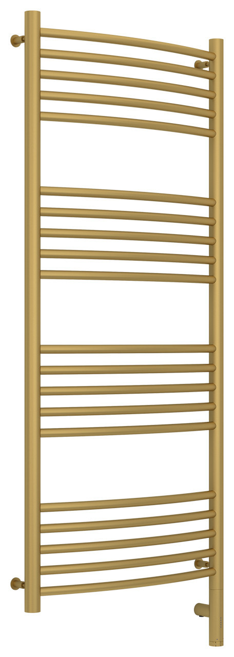 Полотенцесушитель электрический Сунержа Богема 3.0 выгнутая 1200х500 МЭМ правый Матовое золото