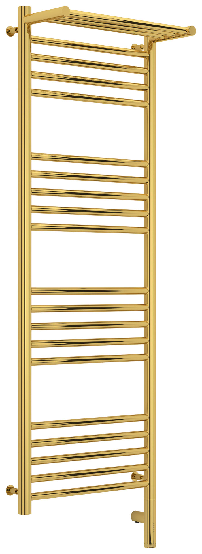 Полотенцесушитель электрический Сунержа Богема с полкой 3.0 1200х400 / МЭМ правый Золото
