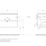База под раковину подвесная с двумя выкатными ящиками BelBagno AURORA-800-2C-SO-PP
