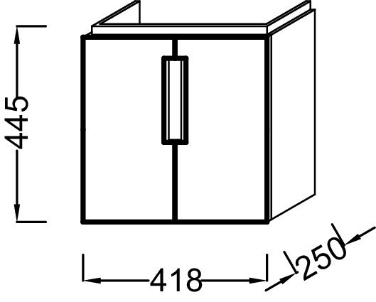Мебель для рукомойника Jacob Delafon REVE EB1138-442