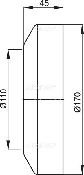 Обрамление для унитаза малое DN110 Alcadrain A98