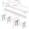 Водоотводящий желоб с порогами для перфорированной решетки или решетки под кладку плитки, без гидрозатвора Alcadrain APZ2012 Optimal
