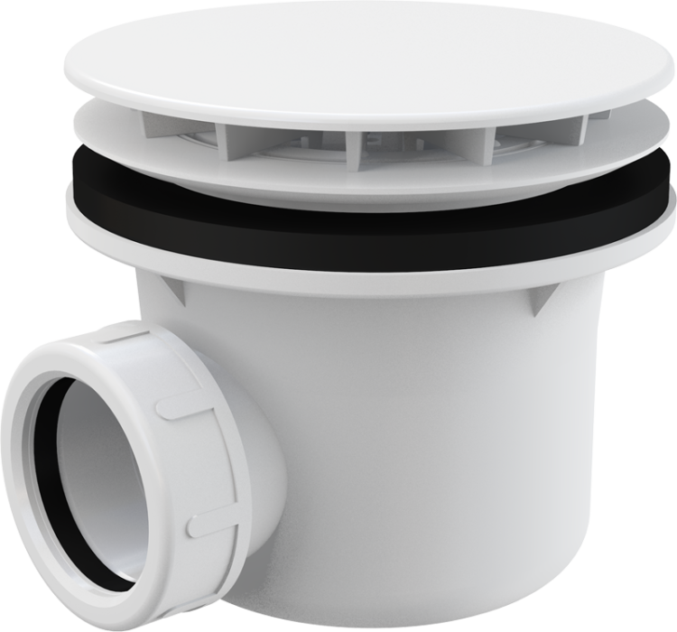 Сифон для душевого поддонa, белый Alcadrain A49B