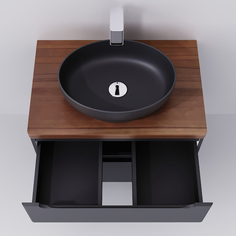 Тумба Wood 80, серая