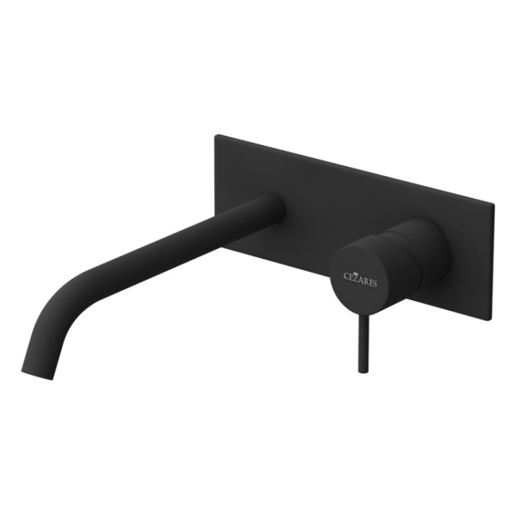 Смеситель для раковины встраиваемый однорычажный, с тонкой ручкой, на единой площадке Cezares LEAF-BLI1-L-01-W0