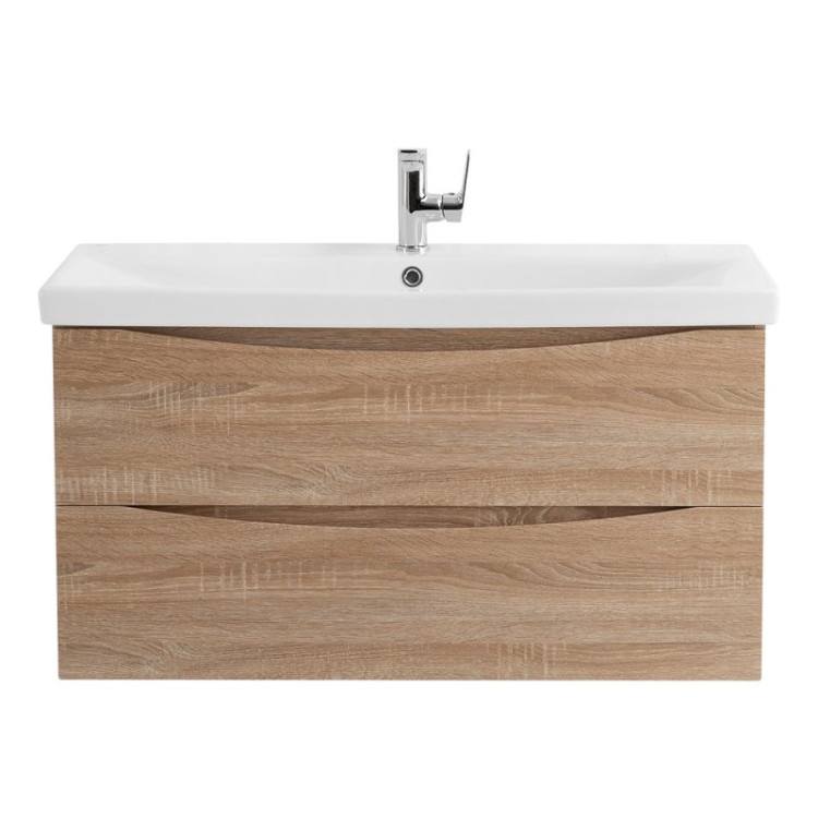 База под раковину подвесная с двумя выкатными ящиками 964x440x500 BelBagno MARINO-CER-1000-2C-SO-BL-P