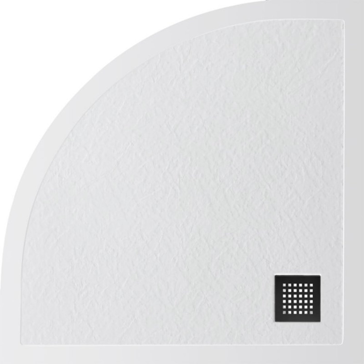 Поддон из искусственного мрамора,черный BelBagno TRAY-MR-UNO-R-90-550-35-NERO-NO