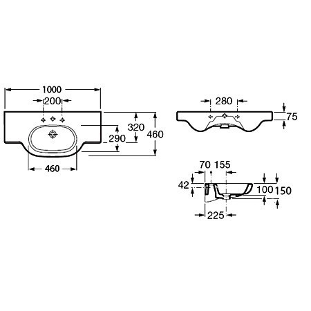 Раковина Roca Meridian 100 32724B000