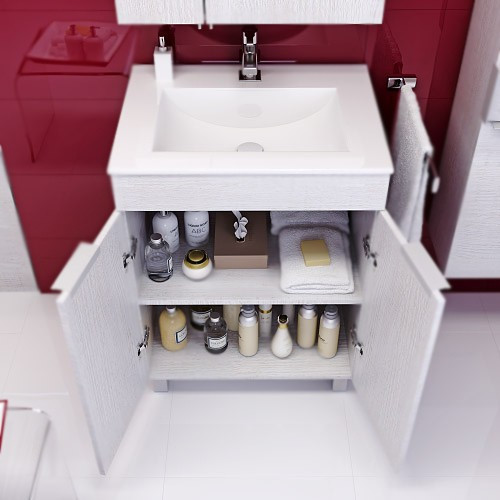 Тумба под раковину Aqwella Бриг 60 2 ящика