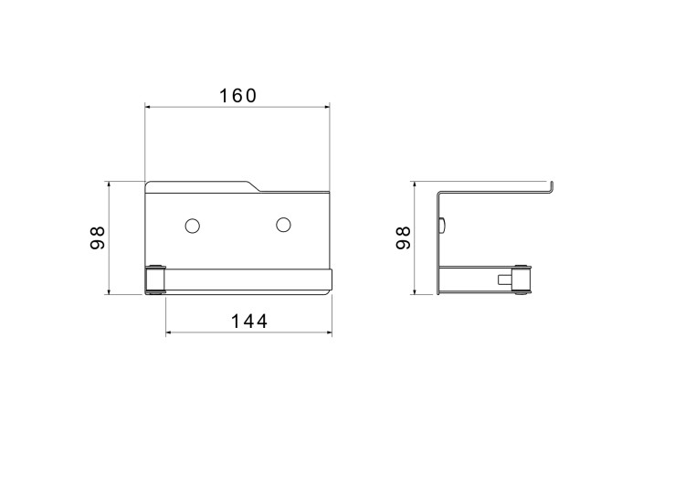 Бумагодержатель с полкой Aquatek матовый черный AQ4929MB Либра