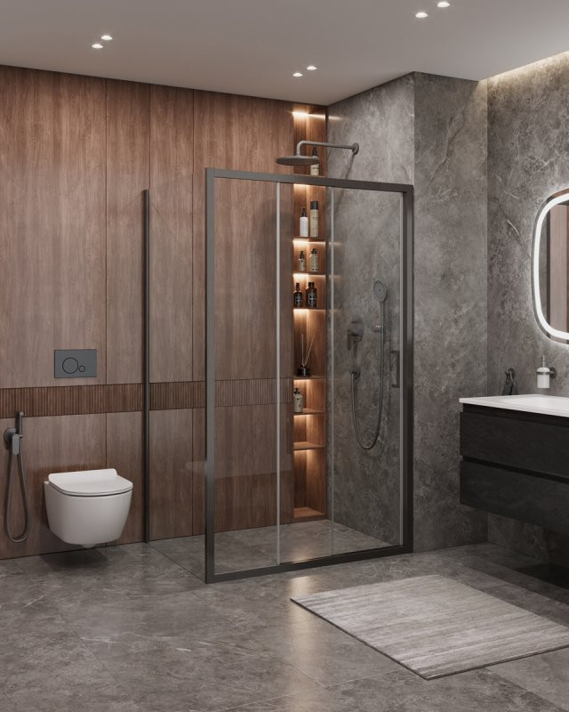 Душевой уголок MOLVENO-AHF-31 Cezares MOLVENO-AHF-31-100/90-C-CR-IV