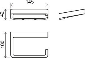 Держатель туалетной бумаги Ravak 10° X07P329