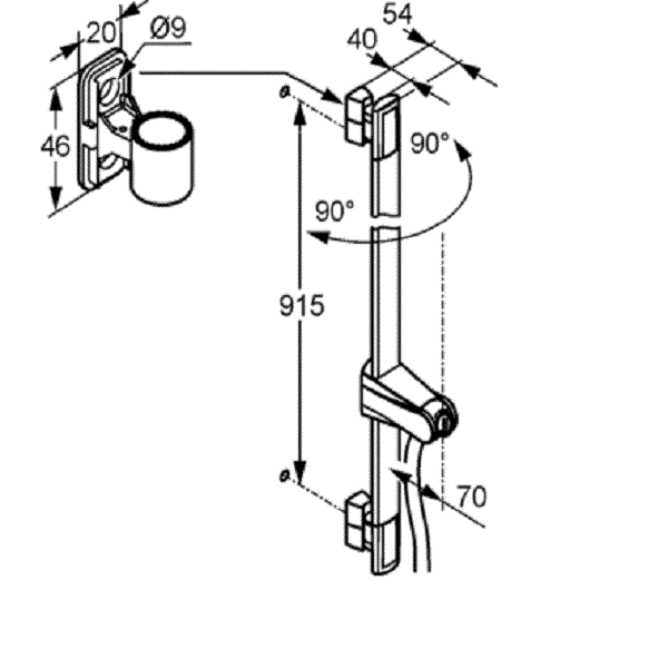 Душевая штанга Kludi Q-Beo 5012005-00