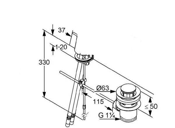 CREAVIT Донный клапан хром SF011