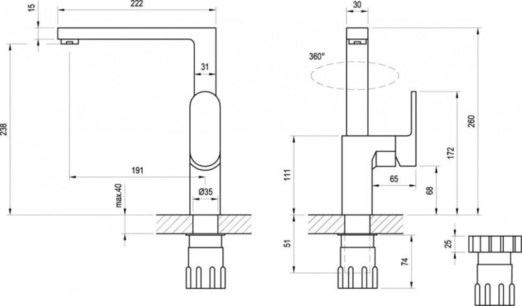Смеситель Ravak CR 016.00 X070054