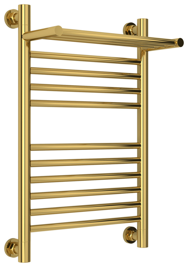 Полотенцесушитель водяной Сунержа Богема с полкой+ 600х400 Золото