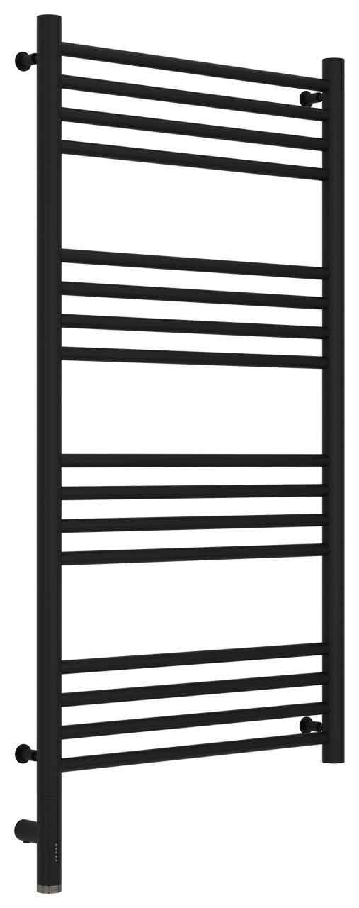 Полотенцесушитель электрический Сунержа Богема 3.0 прямая 1000х500 МЭМ левый Матовый чёрный