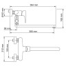 WasserKRAFT Vils 5602L Смеситель для ванндлинныизливом