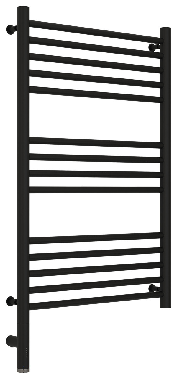 Полотенцесушитель электрический Сунержа Богема 3.0 прямая 800х500 МЭМ левый Матовый чёрный