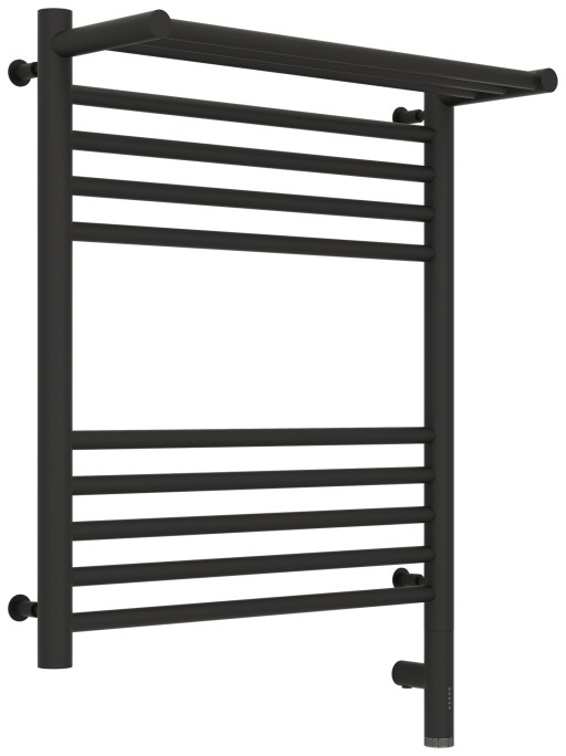 Полотенцесушитель электрический Сунержа Богема с полкой 3.0 600х500 / МЭМ правый Тёмный титан муар