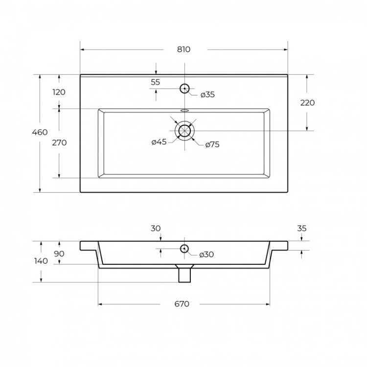 Шкаф подвесной с двумя распашными дверцами с доводчиками, с двумя полками Cezares MOLVENO-1600-2A-SC-BET