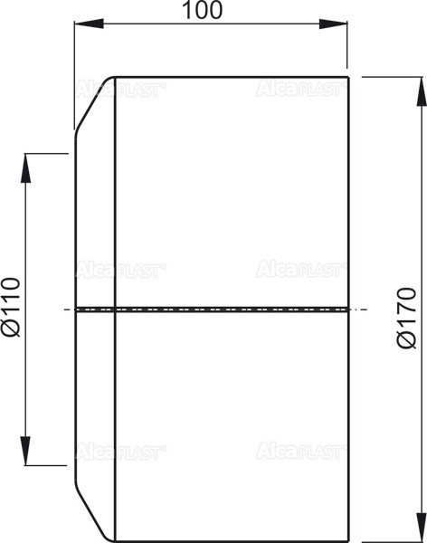 Обрамление для унитаза большое DN110 Alcadrain A980