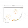 Душевой уголок MOLVENO-RH-1 Cezares MOLVENO-RH-1-120/90-C-GM-IV