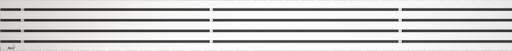 Решетка для водоотводящего желоба, нержавеющая сталь-мат Alcadrain STREAM