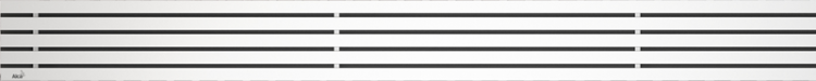 Решетка для водоотводящего желоба, нержавеющая сталь-мат Alcadrain STREAM