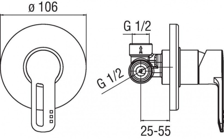Смеситель для душа Nobili New Road RD00108CR