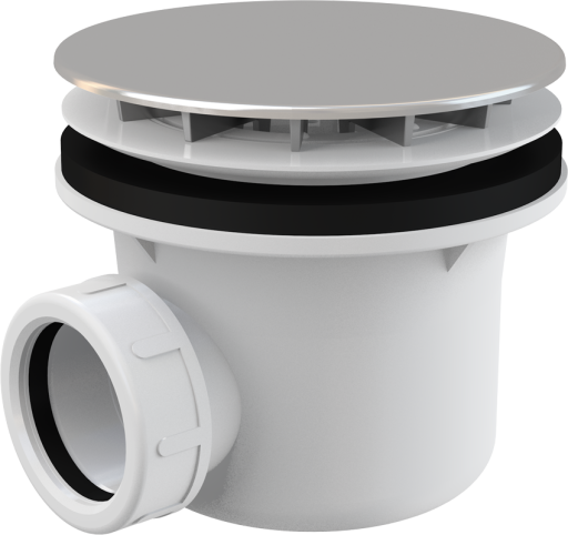 Сифон для душевого поддона, хром Alcadrain A49CR