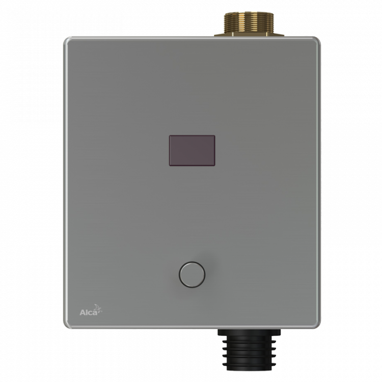 Устройство автоматического смыва для унитаза с возможностью мануального смыва, металл, 6 B (подключение к аккумулятору) Alcadrain ASP3-KBT