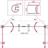 Душевая дверь в нишу BELBAGNO UNO-B-2 Cezares UNO-B-2-120-CH-Cr