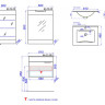 Тумба под раковину Aqwella Бриг 60 подвесная