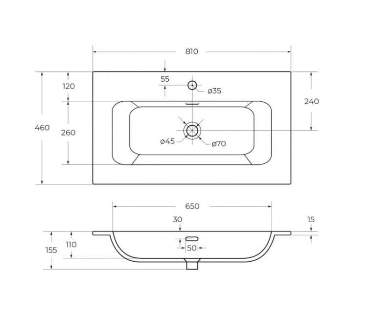 Керамическая раковина Cezares CZR-8073-100