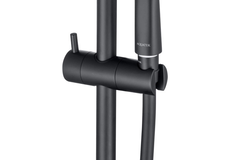Душевой гарнитур 3jet 73см Aquatek, матовый черный AQ2011MB