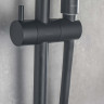 Душевой гарнитур 3jet 73см Aquatek, матовый черный AQ2011MB