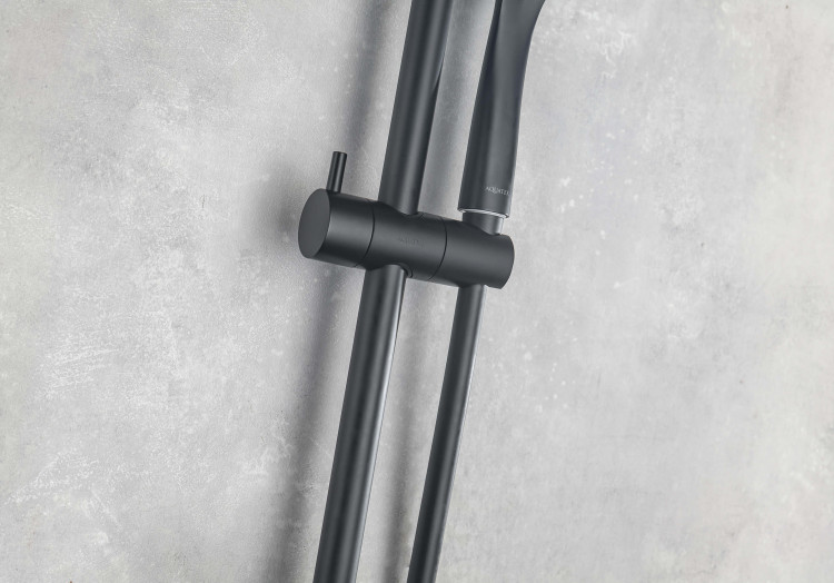 Душевой гарнитур 3jet 73см Aquatek, матовый черный AQ2011MB