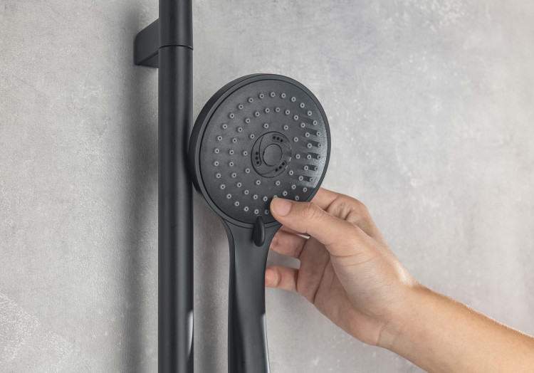 Душевой гарнитур 3jet 73см Aquatek, матовый черный AQ2011MB